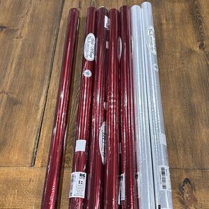 Transparent Gift wrap - red and clear - 7 tubes